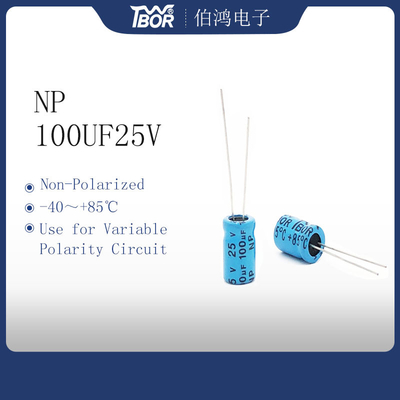 Tụ điện phân cực 100UF25V Tụ điện phân cực không phân cực