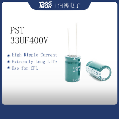 Tụ điện xuyên tâm 33UF400V 16x25 10000 giờ Tuổi thọ cực cao