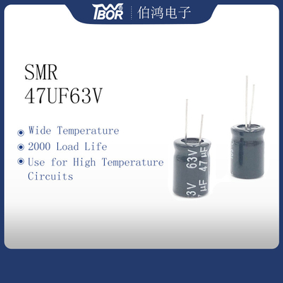 Tụ điện nhôm thu nhỏ 47UF63V 8x12mm Điện dung lớn