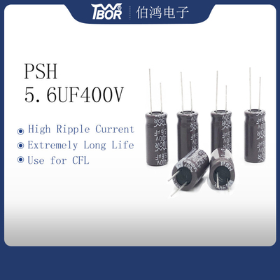 Tụ hiện tại có độ gợn sóng cao 5.6UF400V Tụ điện CFL tuổi thọ cao 8000 giờ