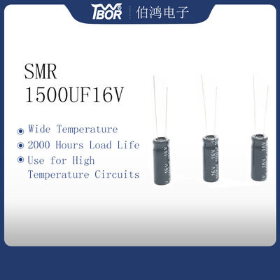 Tụ điện điện phân nhôm xuyên tâm thu nhỏ 1500UF 16V