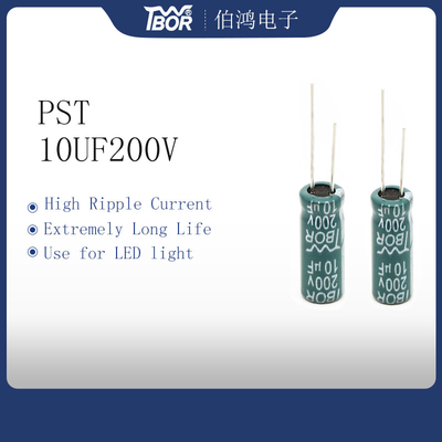 Chấn lưu điện tử Tụ điện điện phân hướng tâm 10x16mm 10uf 200v