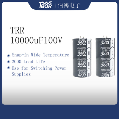 Nhiệt độ rộng ở Tụ 10000UF100V Dải điện dung lớn Tụ điện tử