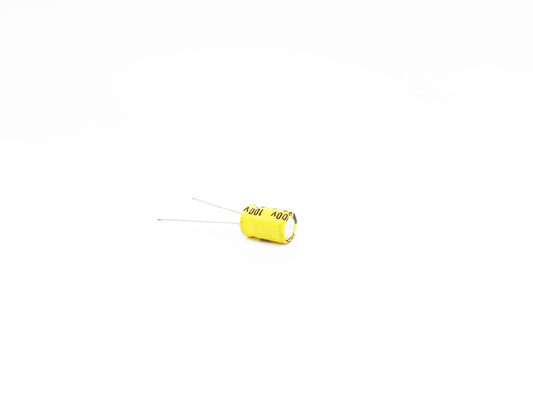 Tụ điện nhiệt độ cao nhôm điện phân màu vàng 33UF100V