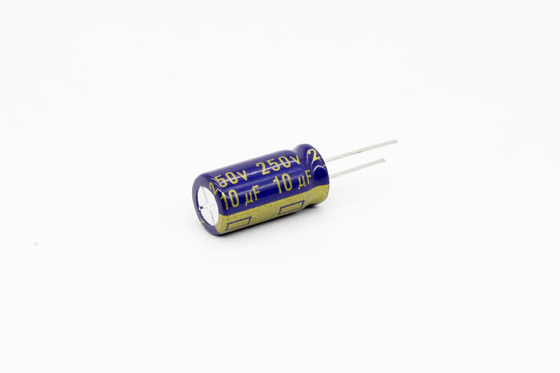 Tụ điện nhôm ESR thấp 10uf250v 8x16mm
