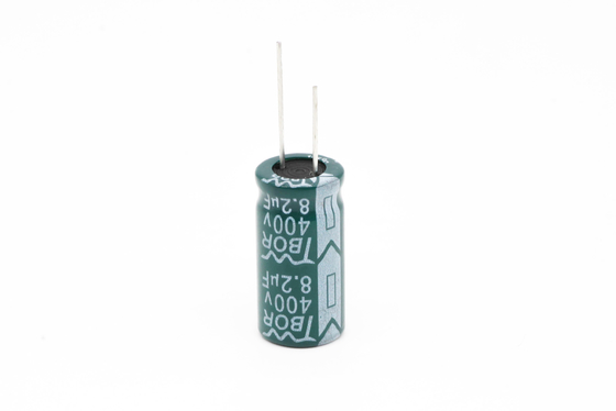 8.2uf400v 10x20 Tụ điện nhôm xuyên tâm Tụ điện có độ gợn sóng cao