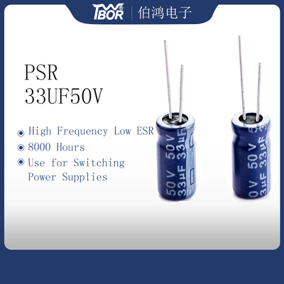 Tụ điện thu nhỏ 33uf50v 6.3x11 Tụ nhôm tần số thấp ESR