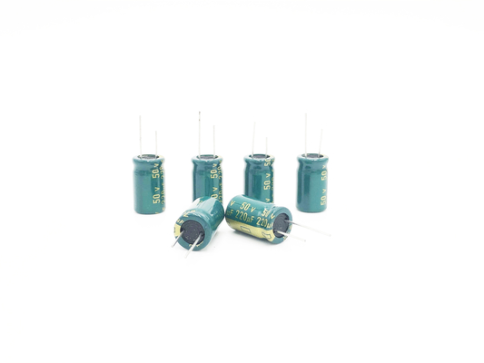Tụ điện ánh sáng LED 10X16mm Tụ điện nhôm 220UF50V
