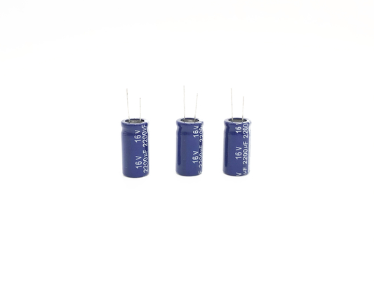 Tụ điện nhôm ESR tần số thấp 2200UF16V 13X25mm
