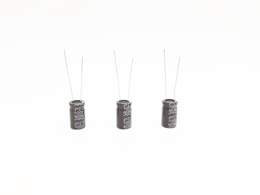 Tụ điện điện phân hướng tâm bằng nhôm ISO9001 2.2UF400V Dòng điện gợn sóng cao