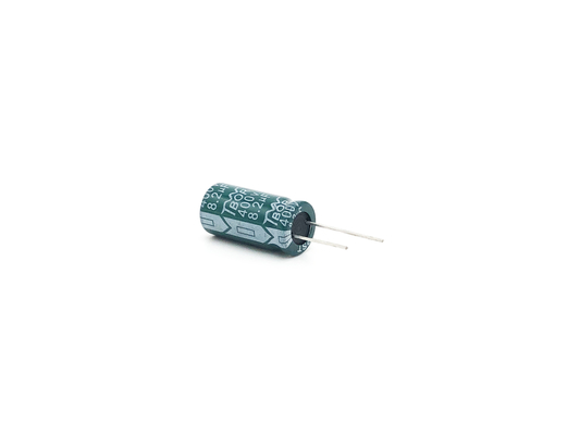 Tụ điện điện phân xuyên tâm màu xanh lá cây 8.2UF400V 10X20mm TW BOR