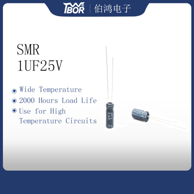 Mạch nhiệt độ cao tụ điện thu nhỏ 1UF25V 5X11MM