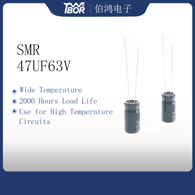 ISO14001 Tụ điện thu nhỏ 47UF 63V 8X12MM Al Tụ điện