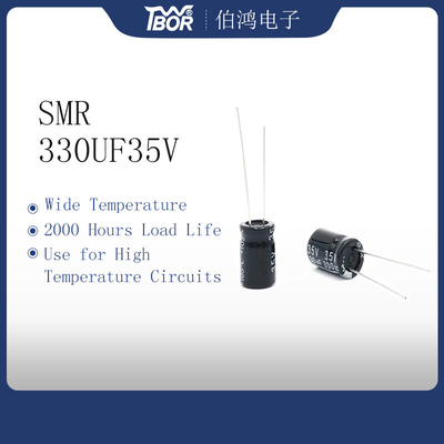 Tụ điện thu nhỏ TW BOR 330UF35V 10X15mm Tụ điện xuyên tâm
