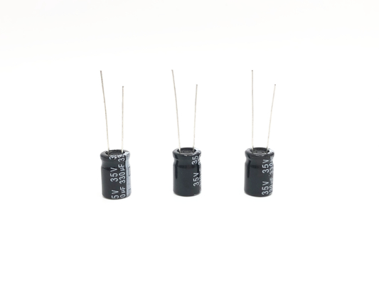 Tụ điện thu nhỏ TW BOR 330UF35V 10X15mm Tụ điện xuyên tâm