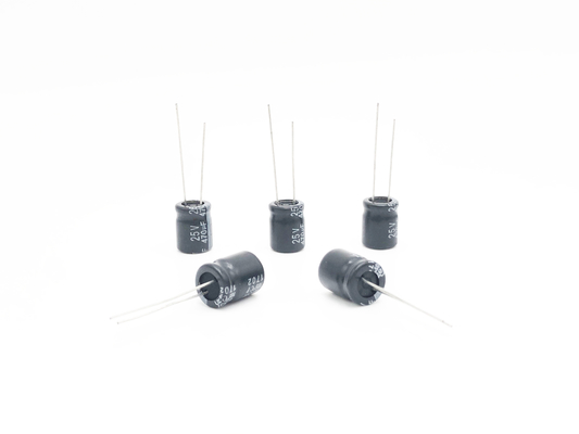 Tụ điện thu nhỏ 10X13mm 470uf 25v Tuổi thọ tải 2000 giờ