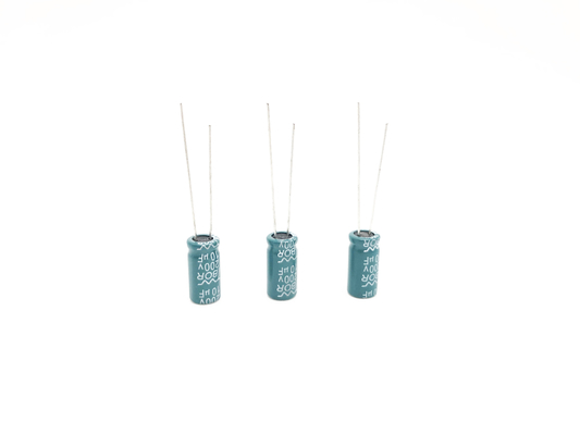 Tụ điện điện phân nhôm xuyên tâm ISO9001 8X16MM 10UF200V