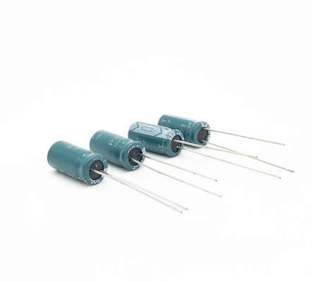 Tụ điện điện phân nhôm xuyên tâm ISO9001 8X16MM 10UF200V