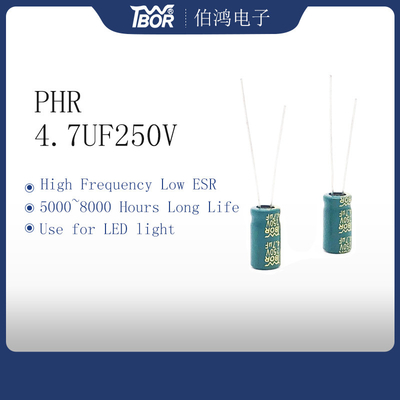 Xi lanh 4.7UF 250V Al Tụ điện 8x9MM ISO9001