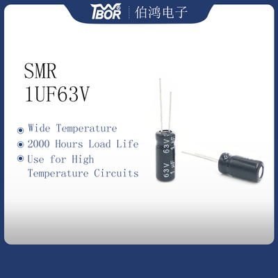 5x11mm 1UF 63V Tụ điện xuyên tâm Mạch nhiệt độ cao