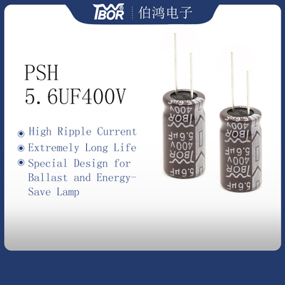 Tụ điện xuyên tâm 5,6uF 400v 10x16mm Dòng gợn sóng cao