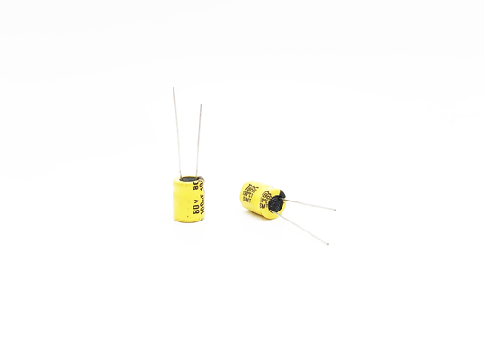 Tụ điện ánh sáng LED điện phân hướng tâm 100UF80V 10x13mm