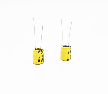 Tụ điện ánh sáng LED điện phân hướng tâm 100UF80V 10x13mm