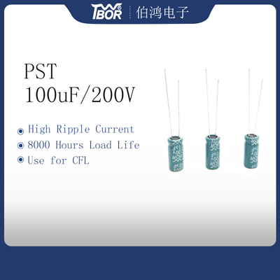 Tụ điện biến tần 100uF200V Tụ điện dòng điện gợn sóng cao 8000 giờ