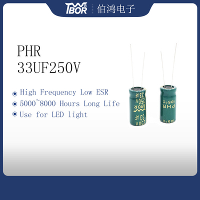 Tụ điện nhôm xuyên tâm 13x20mm 33UF250V