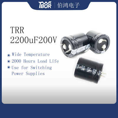 Tụ điện UPS TRR 2200uF 200V 35x50mm Chống cháy nổ ở nhiệt độ rộng
