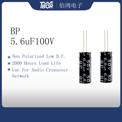 10x16mm 5,6uF100V Bộ khuếch đại âm thanh Tụ điện không phân cực Thấp D.F.