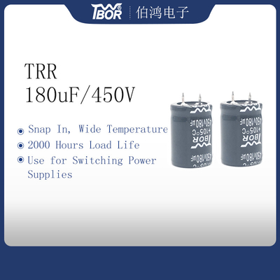 25x35mm Snap trong Tụ điện Nguồn cung cấp năng lượng chuyển đổi nhiệt độ rộng
