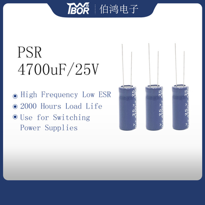Tụ điện điện phân xuyên tâm 18x40mm 4700uf25v Tải 2000 giờ